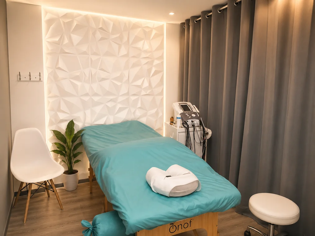 Sala de terapia de Sezati Fisio & Beauty